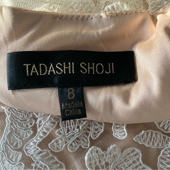 Tadashi Shoji Lace Overlay Gown - Picture 9 of 9